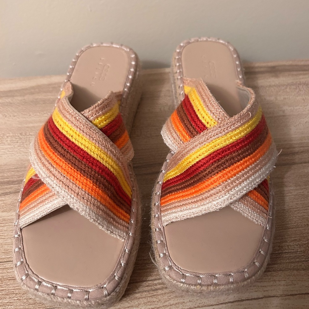 ASOS Multicolor Striped Sandals